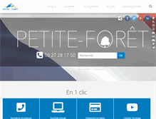 Tablet Screenshot of petite-foret.fr